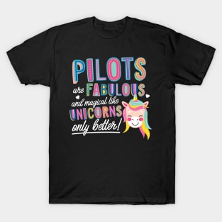 Pilots are like Unicorns Gift Idea T-Shirt